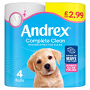 Andrex Complete Clean Toilet Roll 4-Pack (PM £2.99)