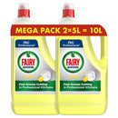 Fairy Professional Washing Up Liquid, Fresh Lemon Scent 5L
Pack size
Case of 2